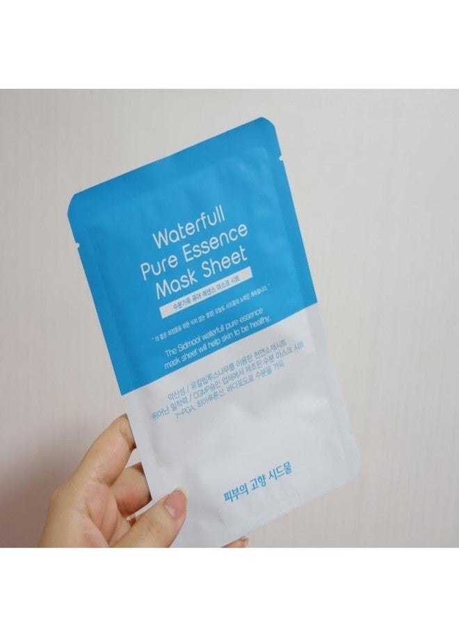 Sidmool Waterfull Pure Essence Mask Sheet 0.8 oz X 8 Moisture Facial Pack - Image 4